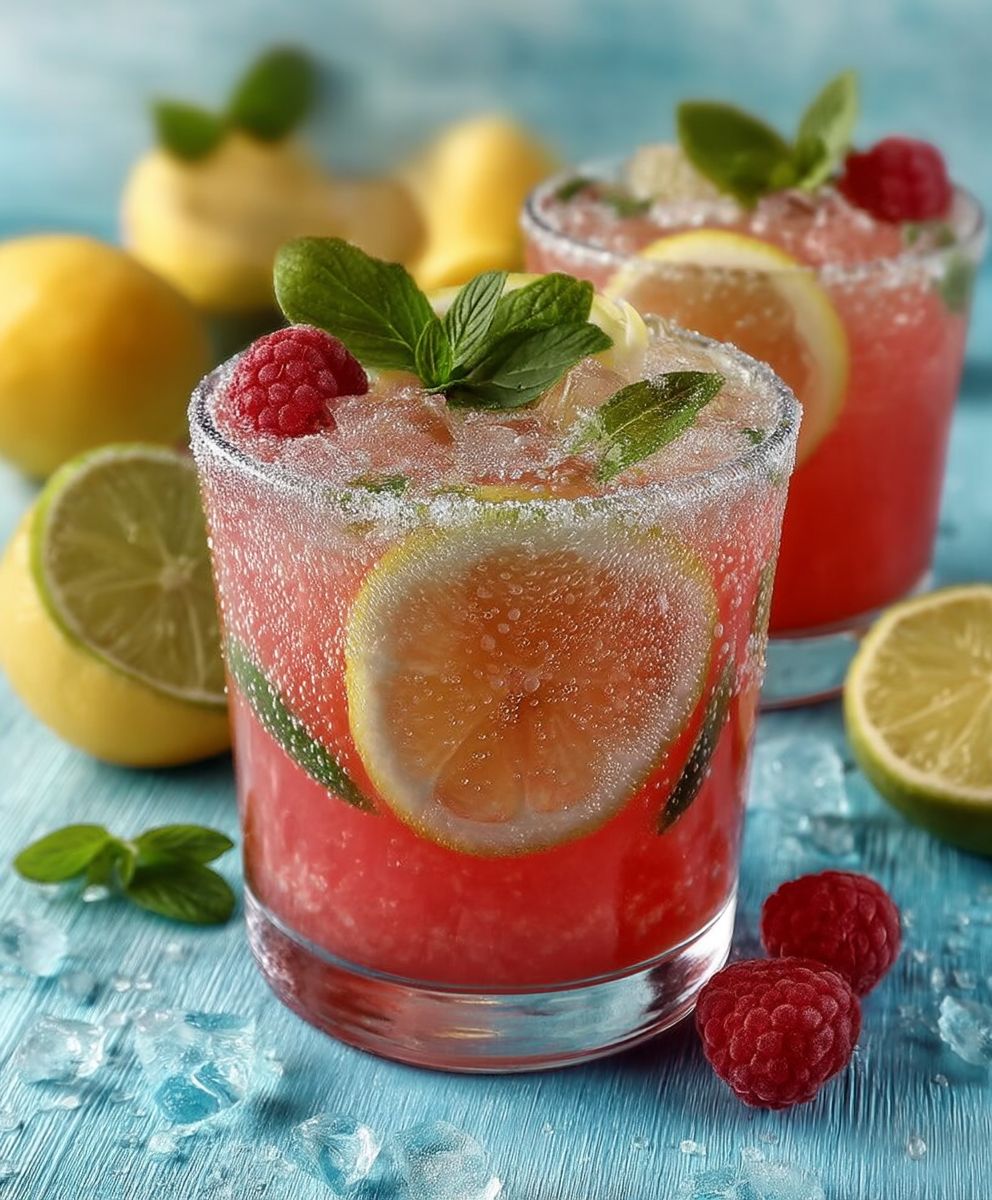 Zuckerfreie Himbeerlimonade selber machen