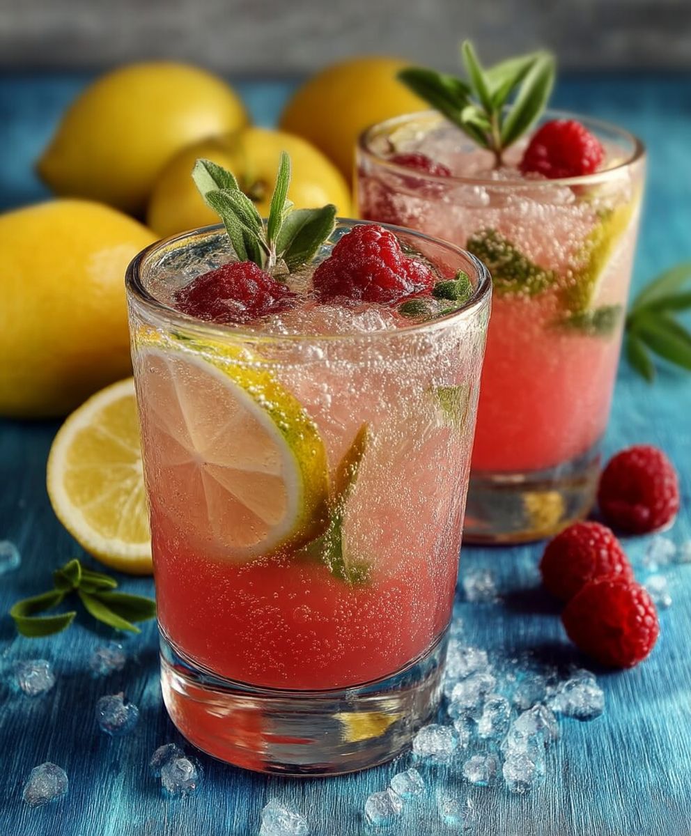 Zuckerfreie Himbeerlimonade selber machen