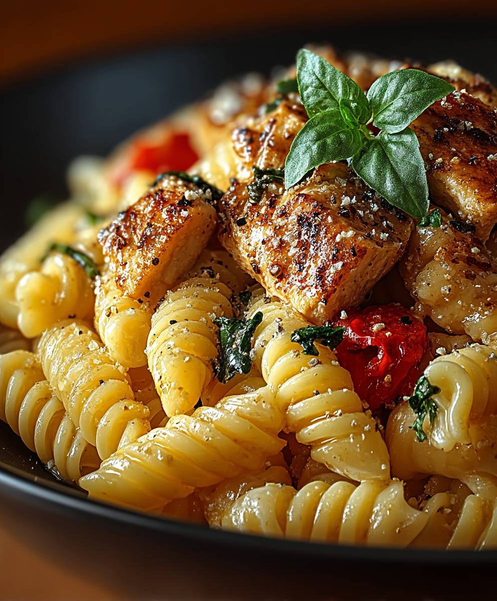 Honig Pfeffer Hähnchen Pasta