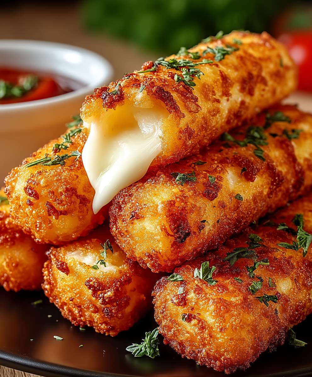 Kartoffel Käse Sticks Snack
