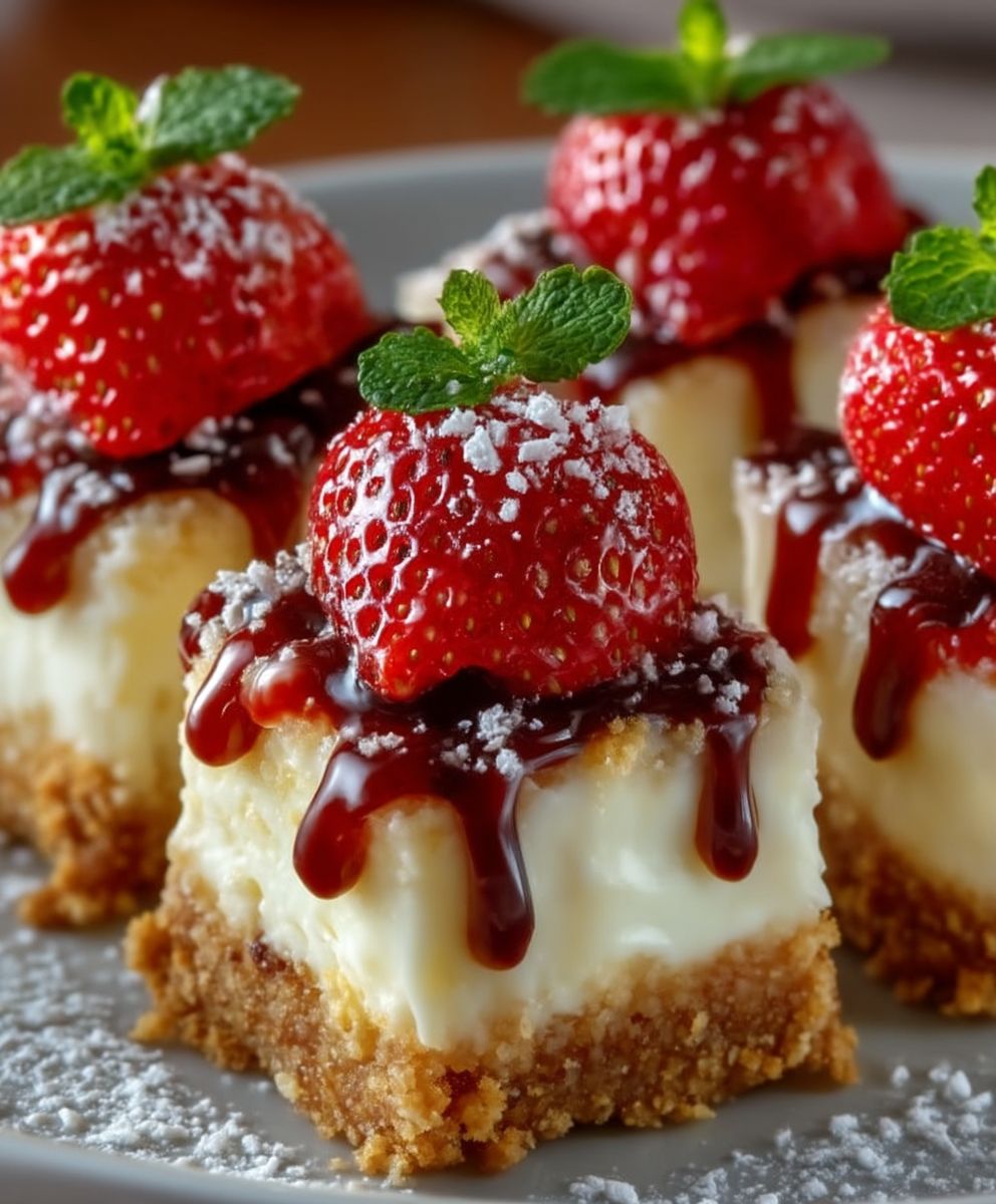 Erdbeer Cheesecake Häppchen