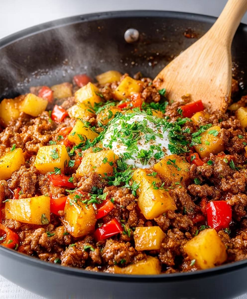 Kartoffelpfanne Hackfleisch