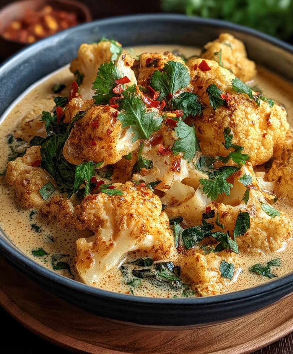Blumenkohl Curry Backofen