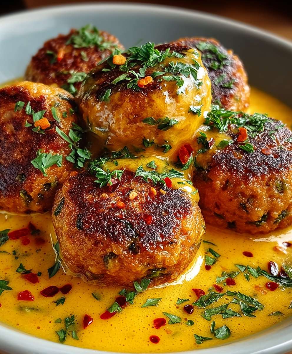 Vegane Linsenknödel Curry Sauce