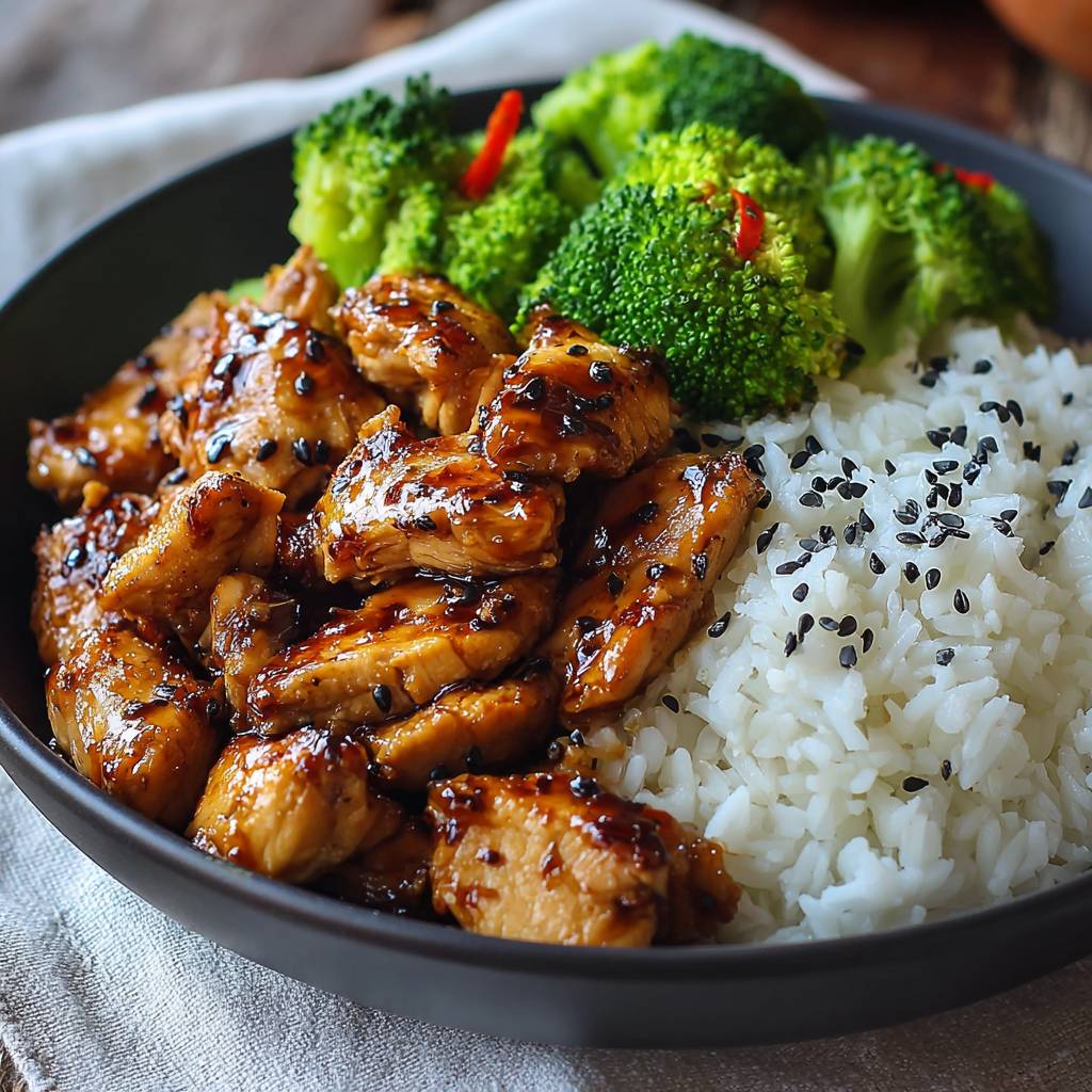 Chicken Teriyaki Brokkoli Reis
