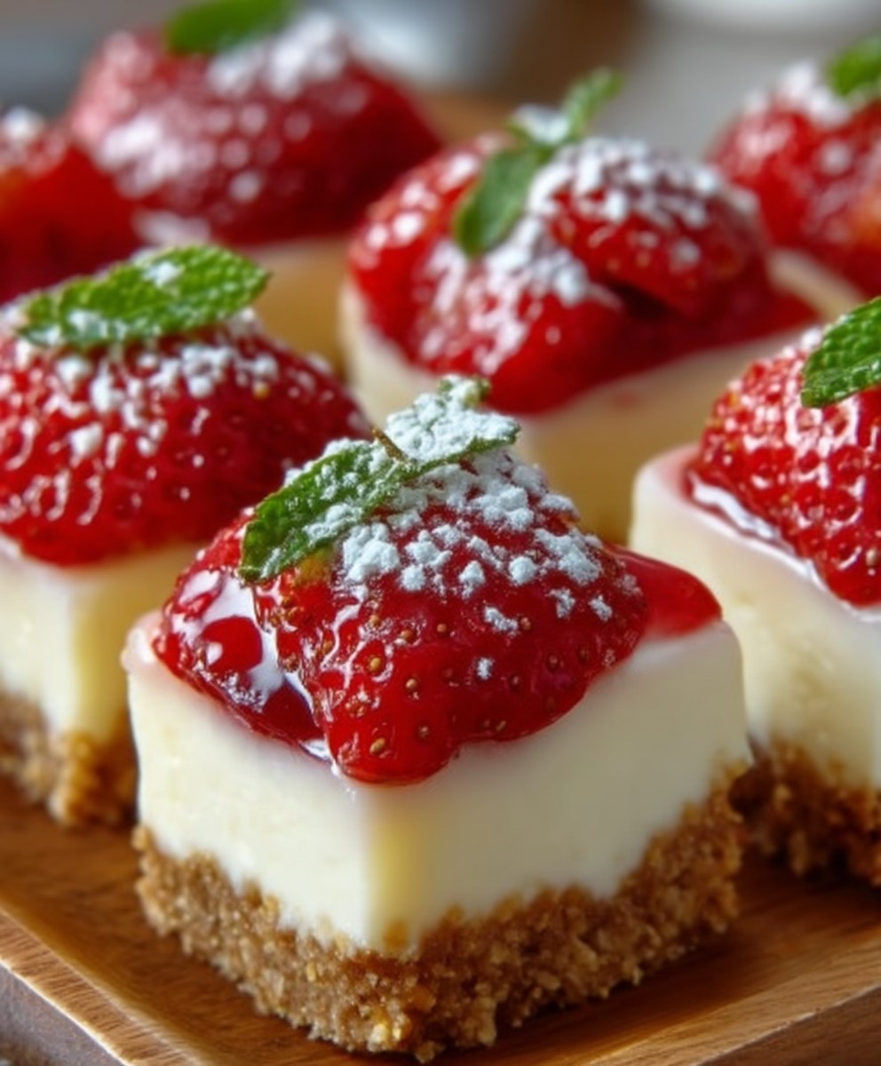 Erdbeer Cheesecake Häppchen