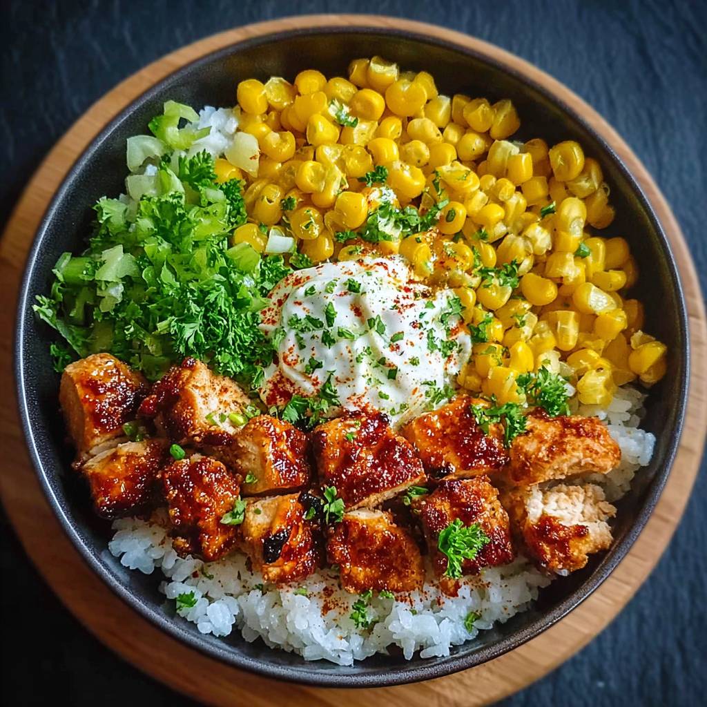 Street Corn Hähnchen Bowl