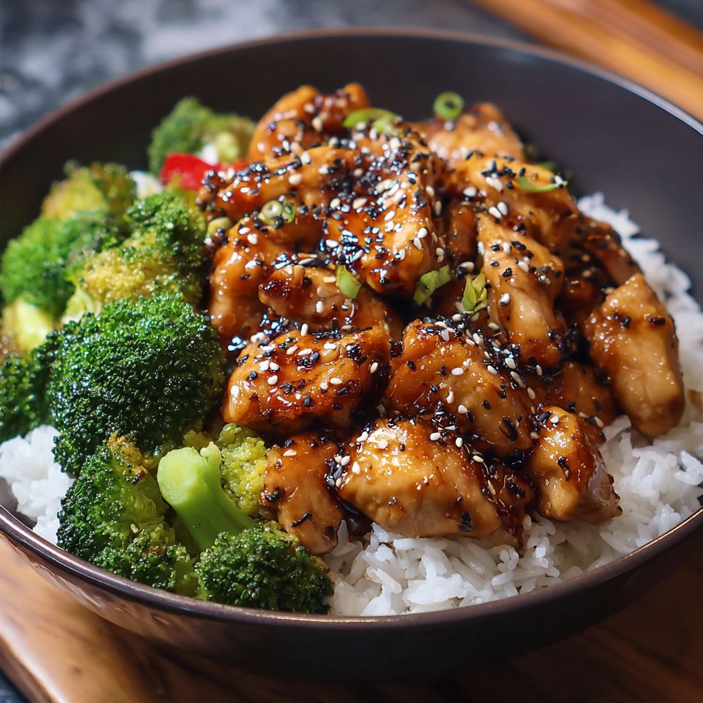 Chicken Teriyaki Brokkoli Reis
