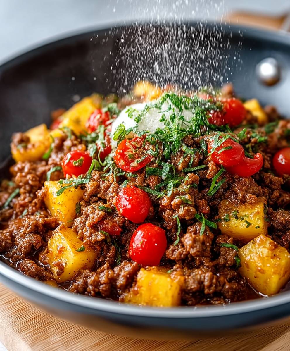 Kartoffelpfanne Hackfleisch