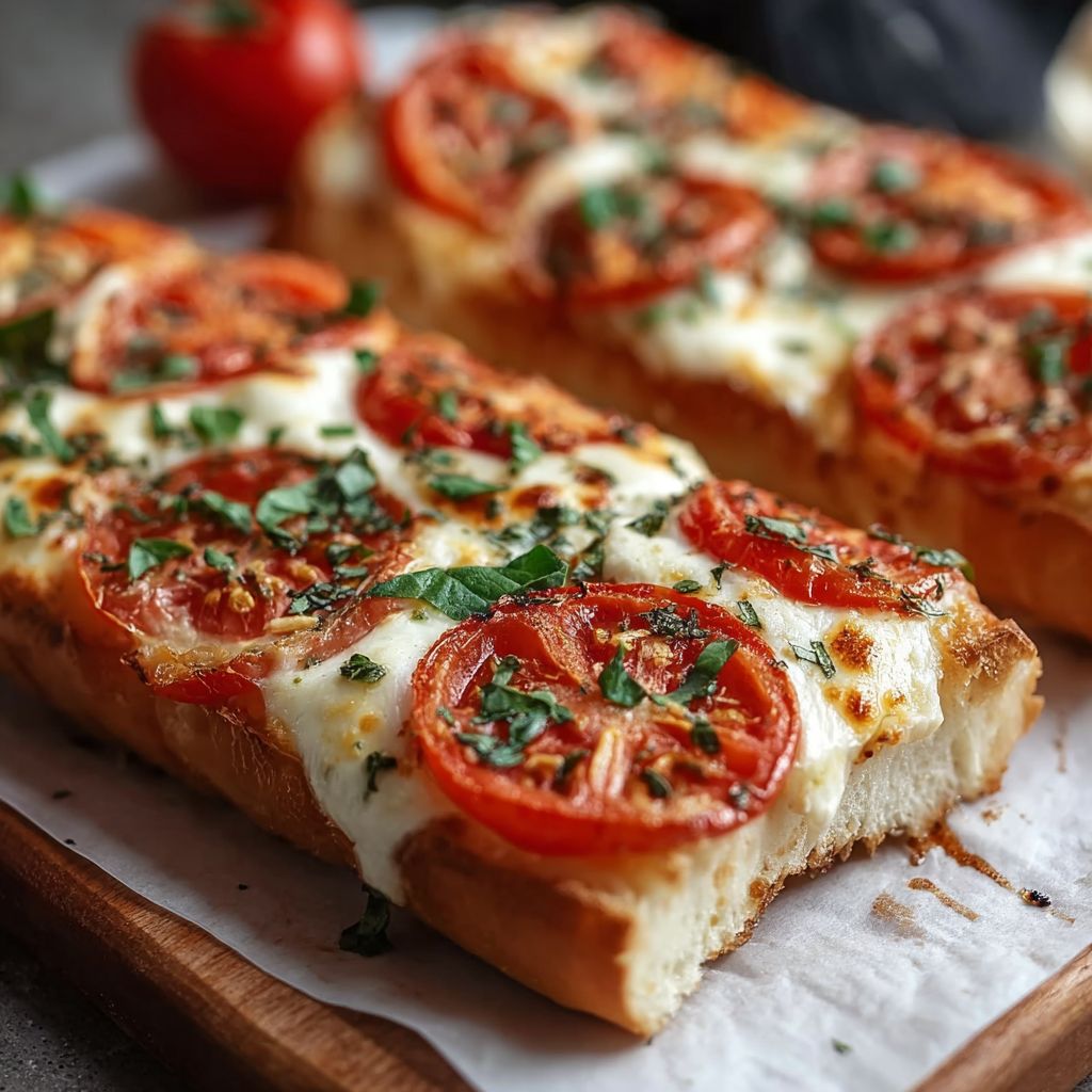 Bruschetta Tomate Mozzarella überbacken