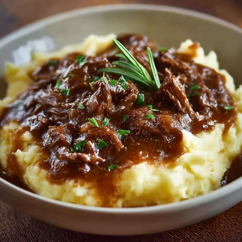Hackfleisch Kartoffelpüree Bratensauce
