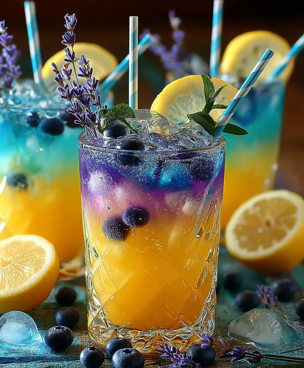 Farbwechselnde Limonade selber machen