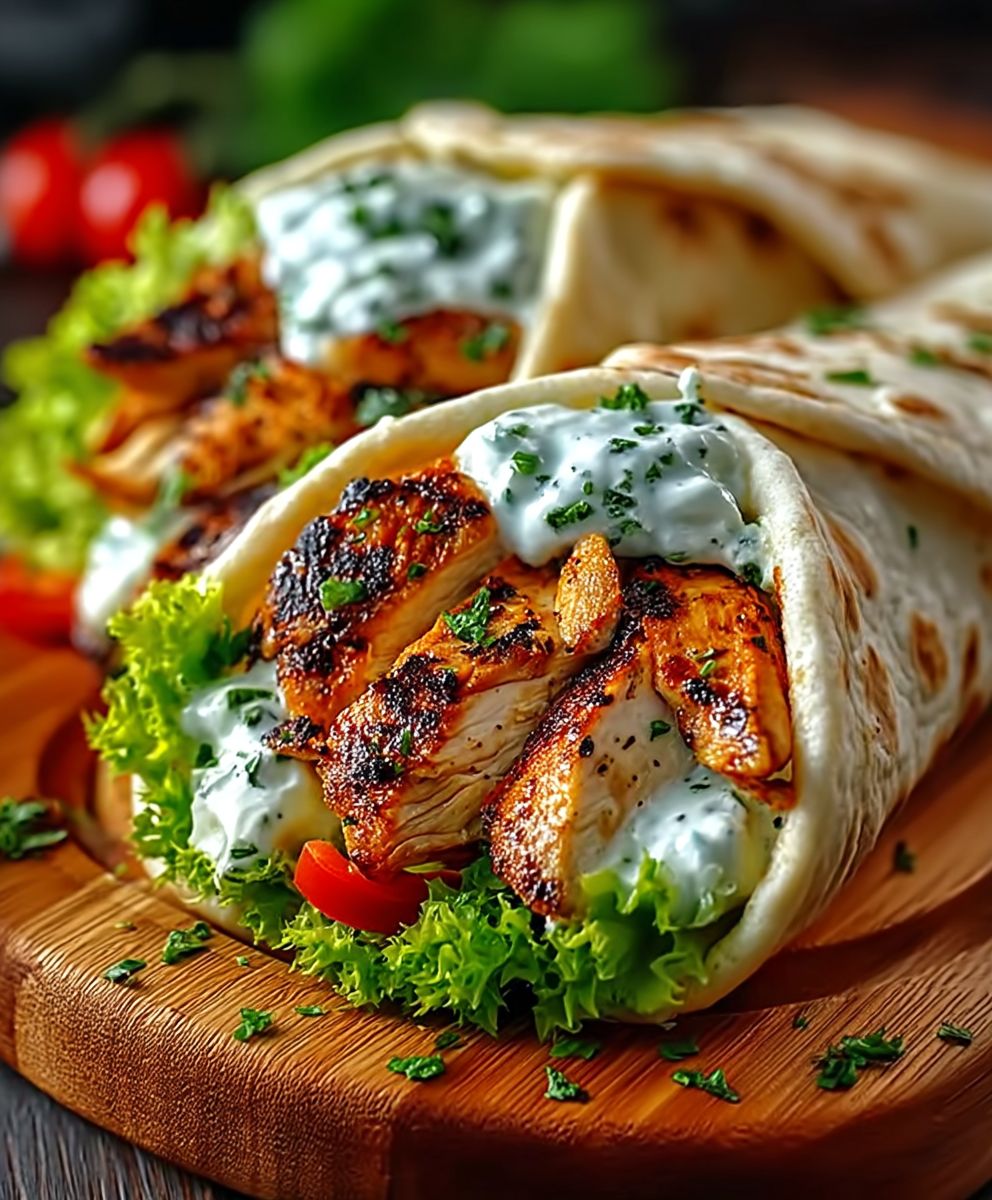 Hähnchen Gyros mediterran