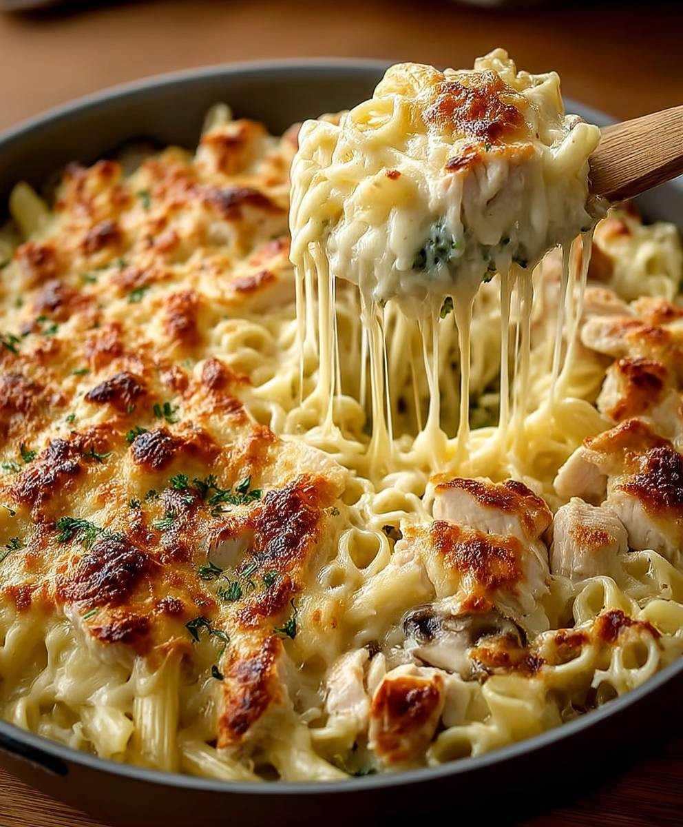 Hähnchen Alfredo Auflauf