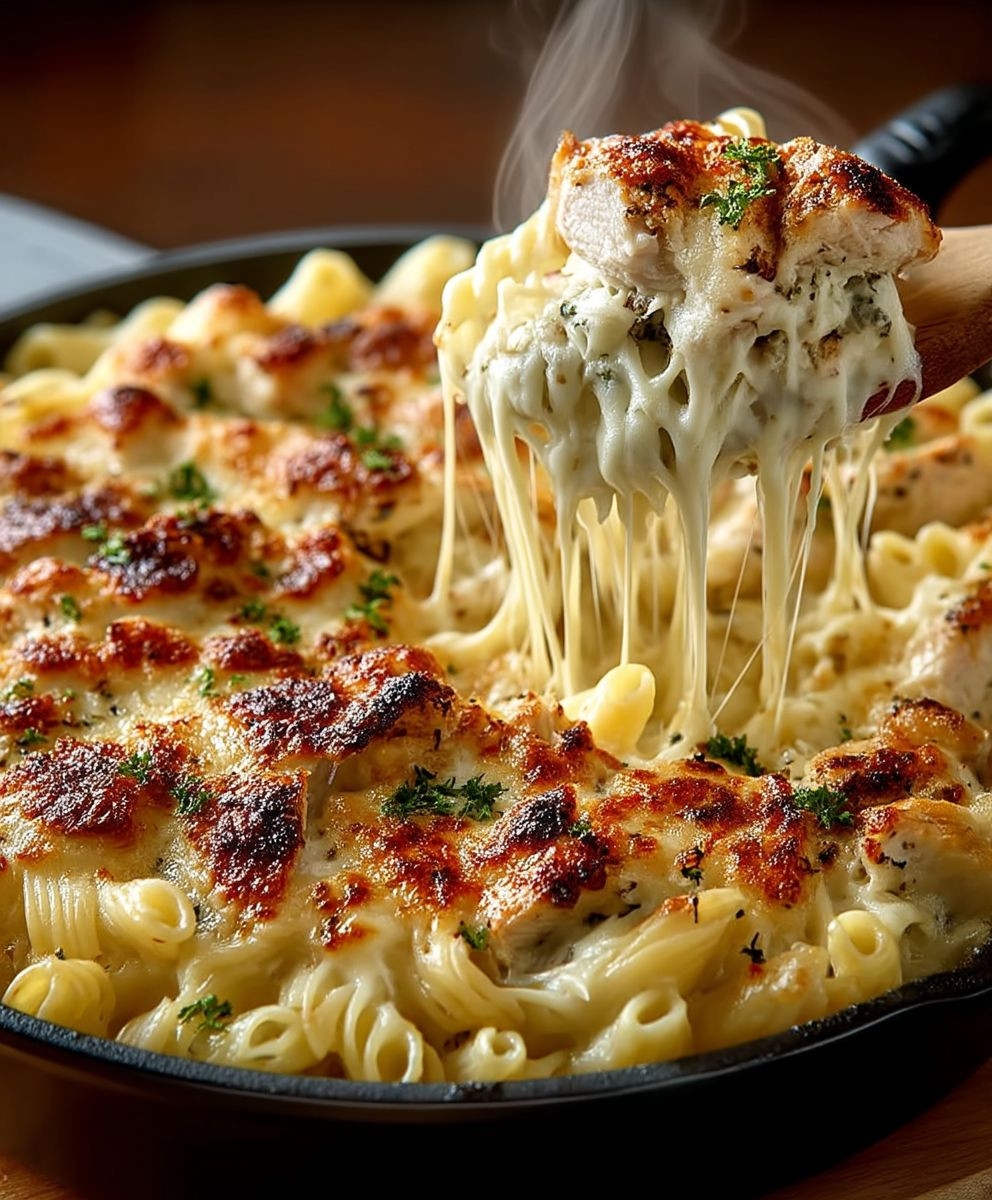 Hähnchen Alfredo Auflauf