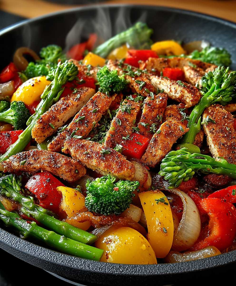 Low Carb Gemüsepfanne Pute