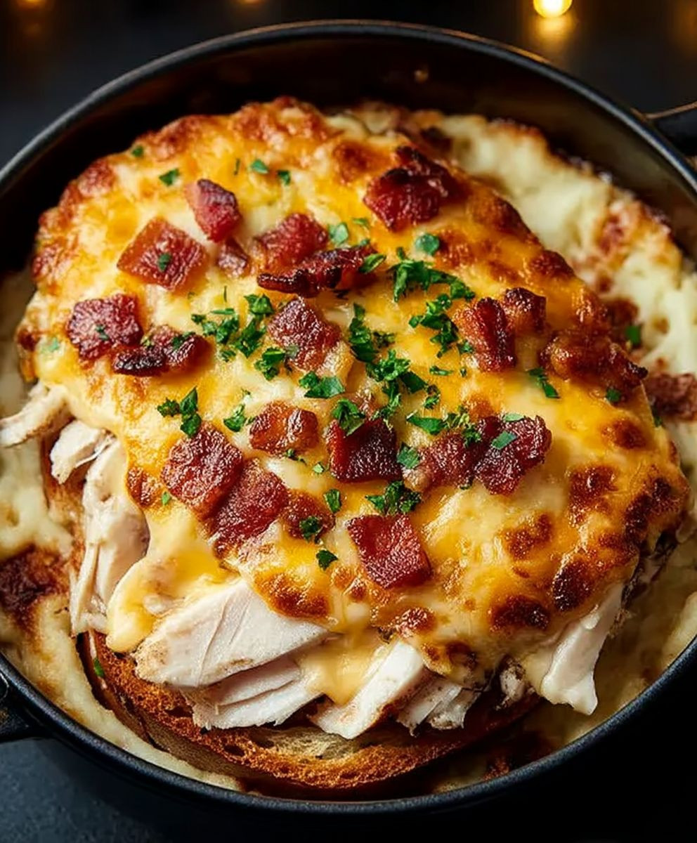 Cheddar Bacon Truthahn Sandwich