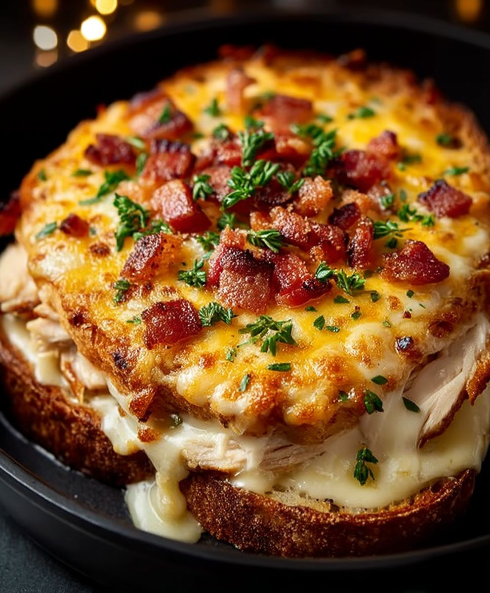 Cheddar Bacon Truthahn Sandwich
