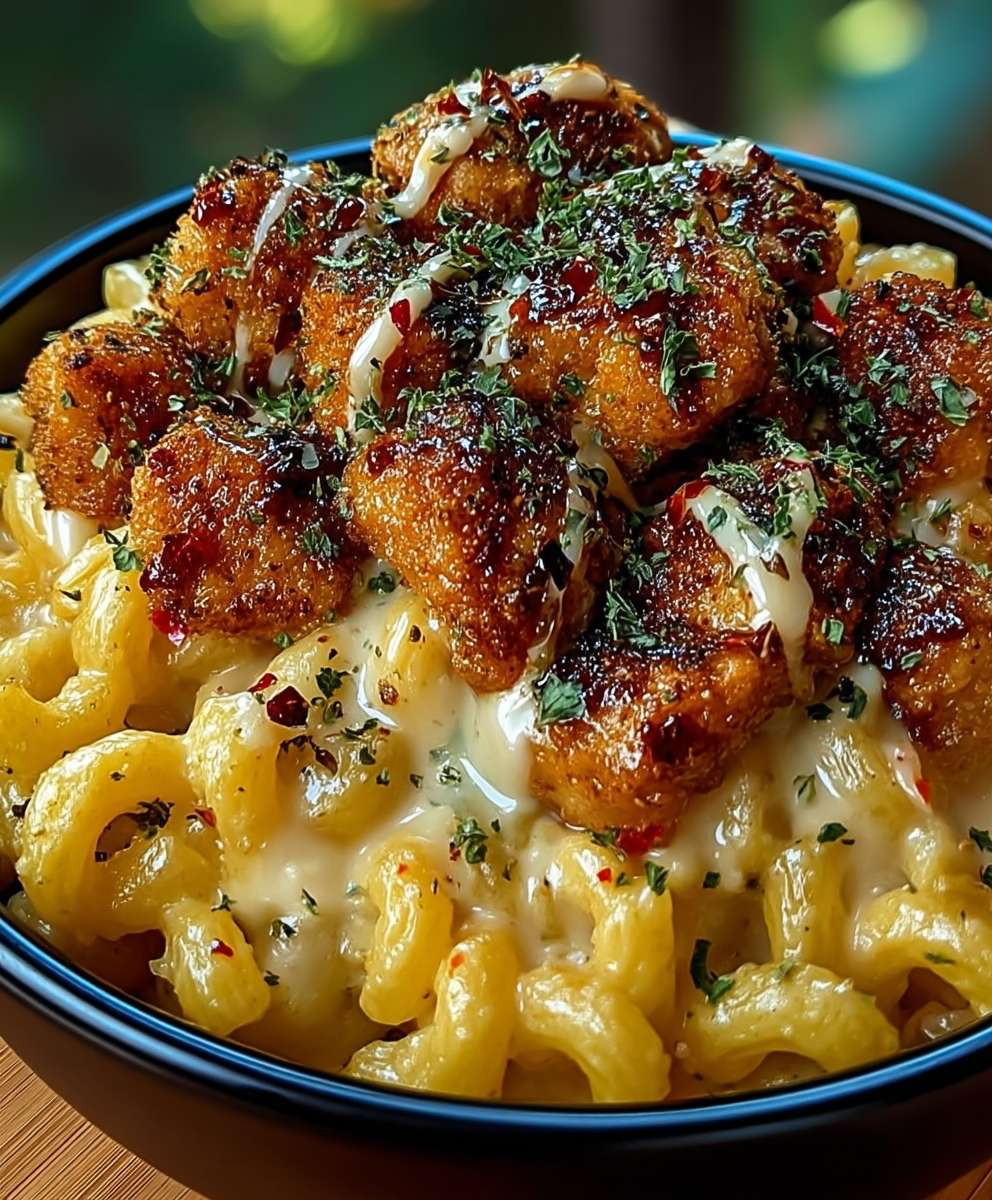 Honig Pfeffer Hähnchen Mac and Cheese