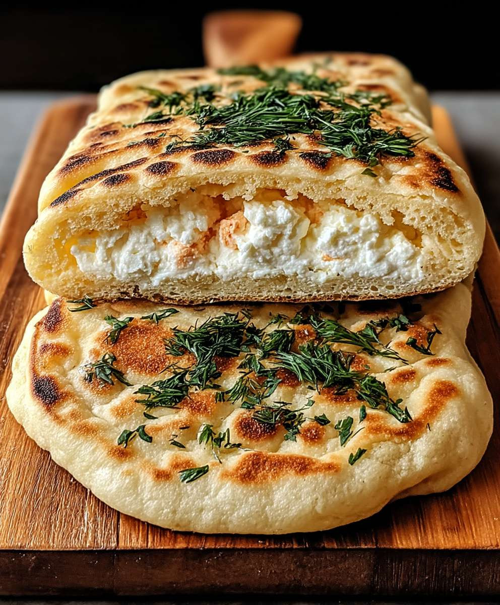 Hüttenkäse Fladenbrot einfach selber backen