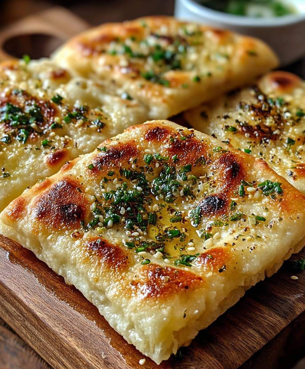 Knoblauch Fladenbrot Airfryer