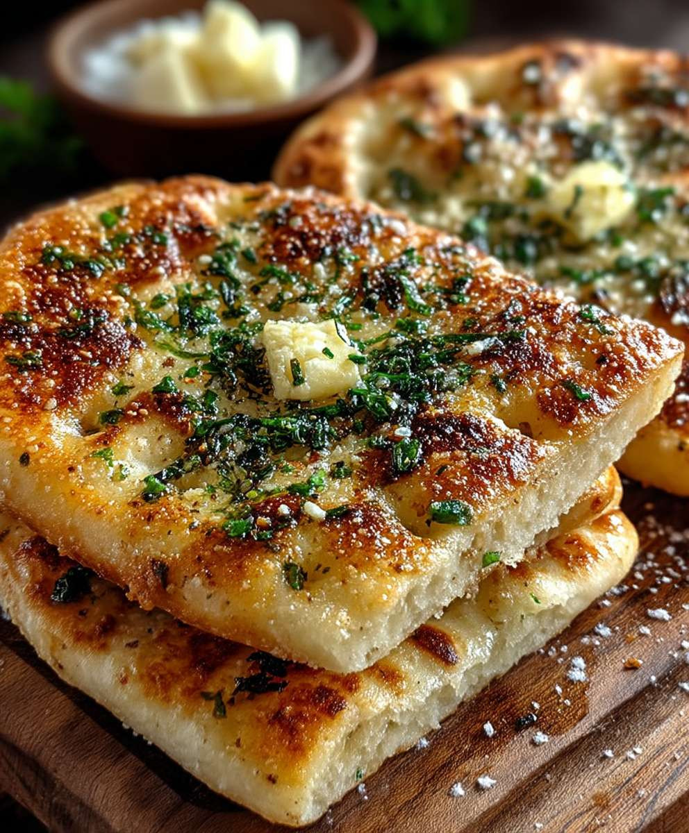 Knoblauch Fladenbrot Airfryer
