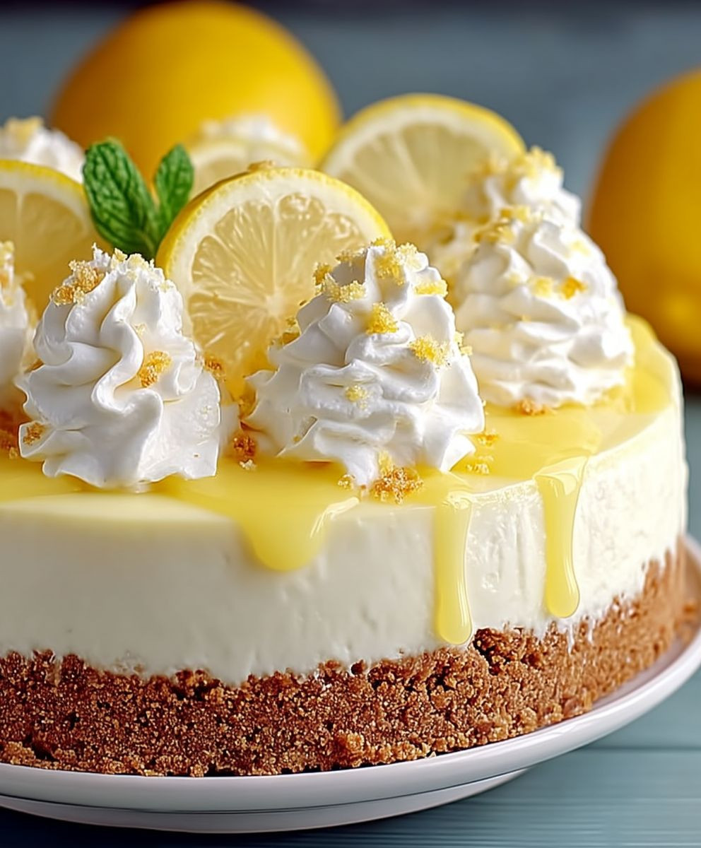 Zitronen Cheesecake einfach backen