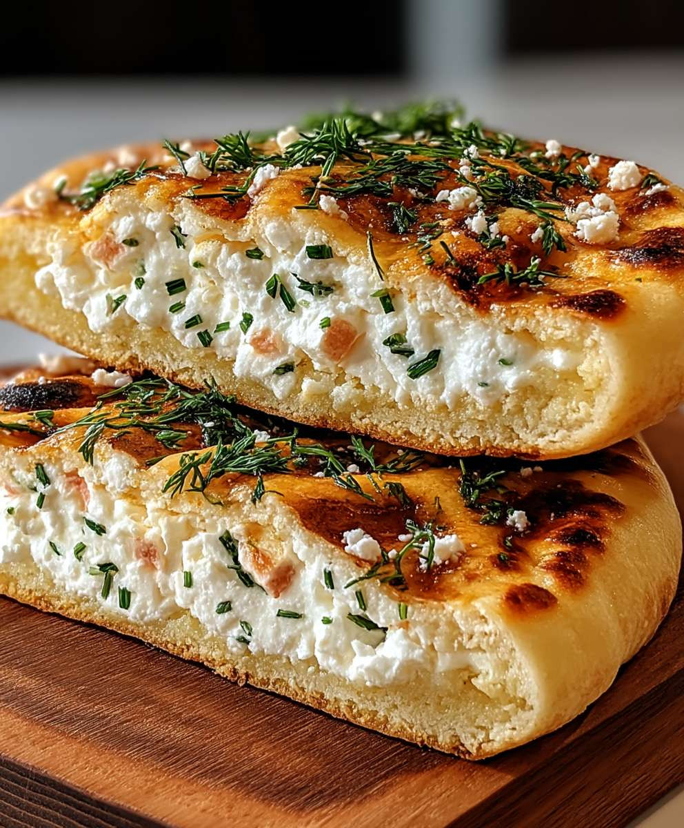 Hüttenkäse Fladenbrot