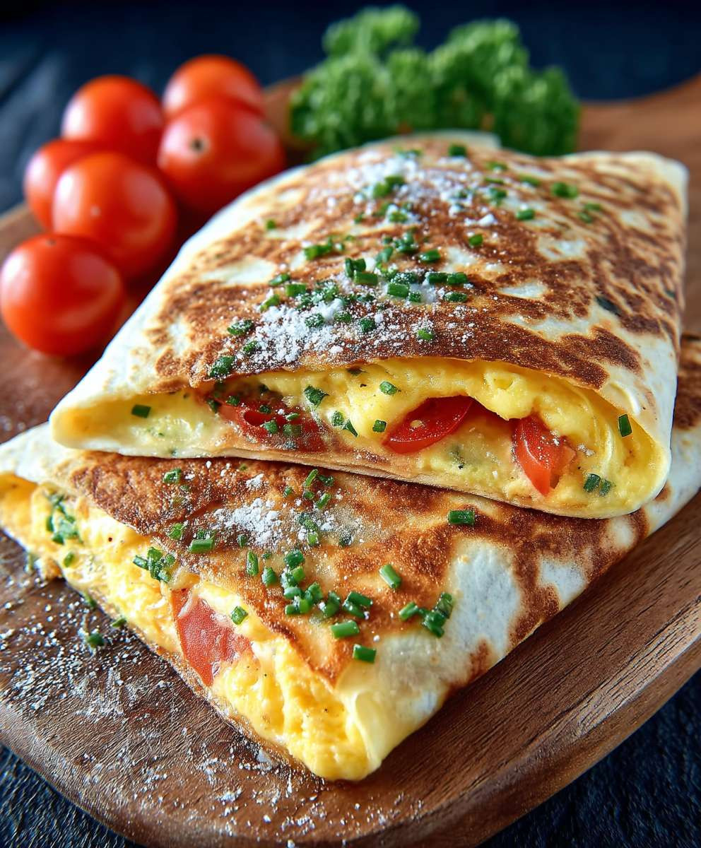 Frühstückswrap mit Ei Käse