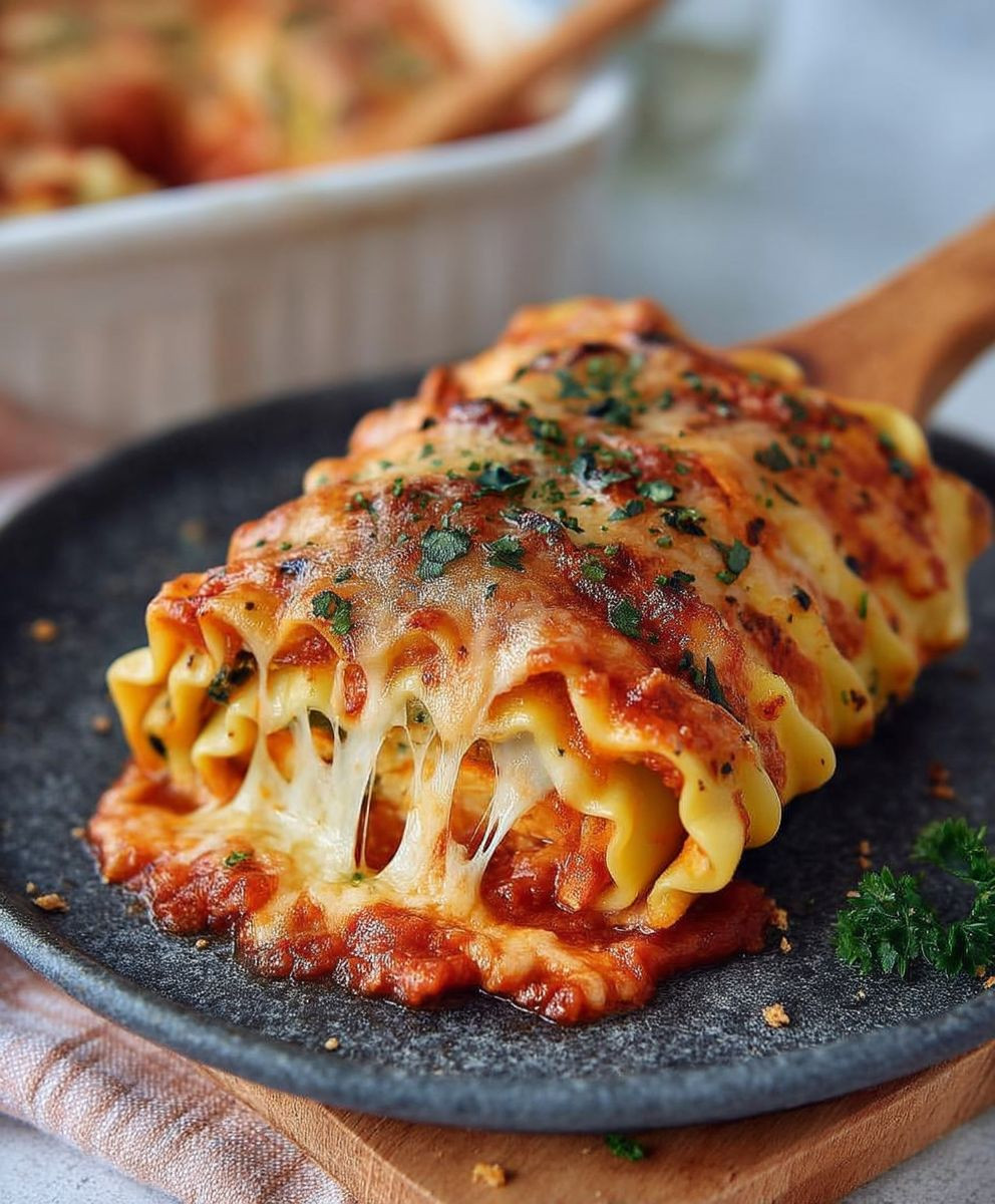 Vegane Lasagne Rollen