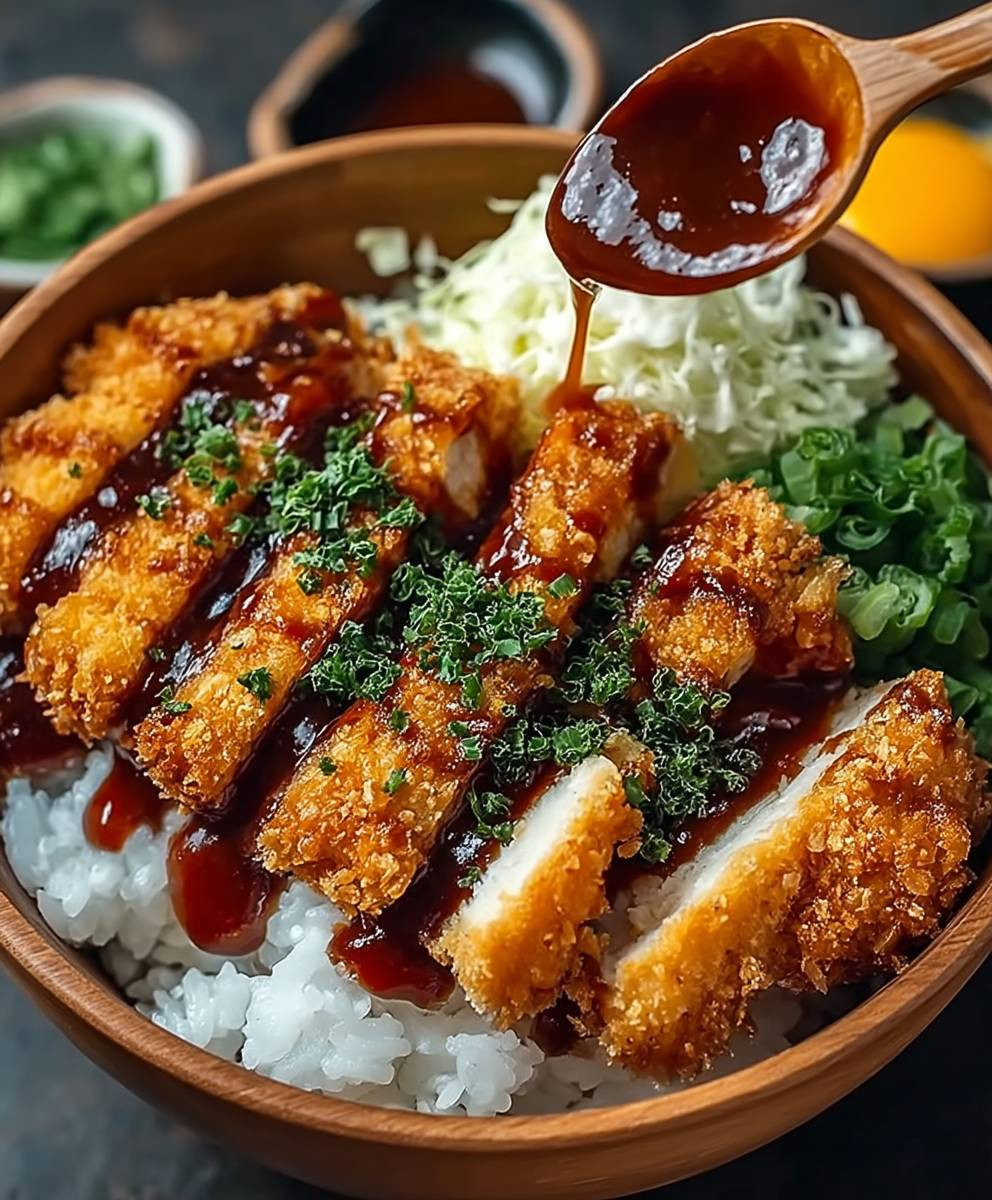 Katsu Bowls mit Tonkatsu Soße