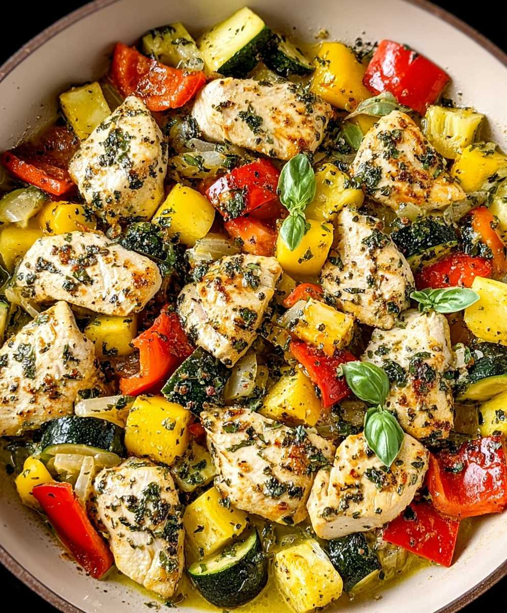 Low Carb Hähnchenpfanne Gemüse