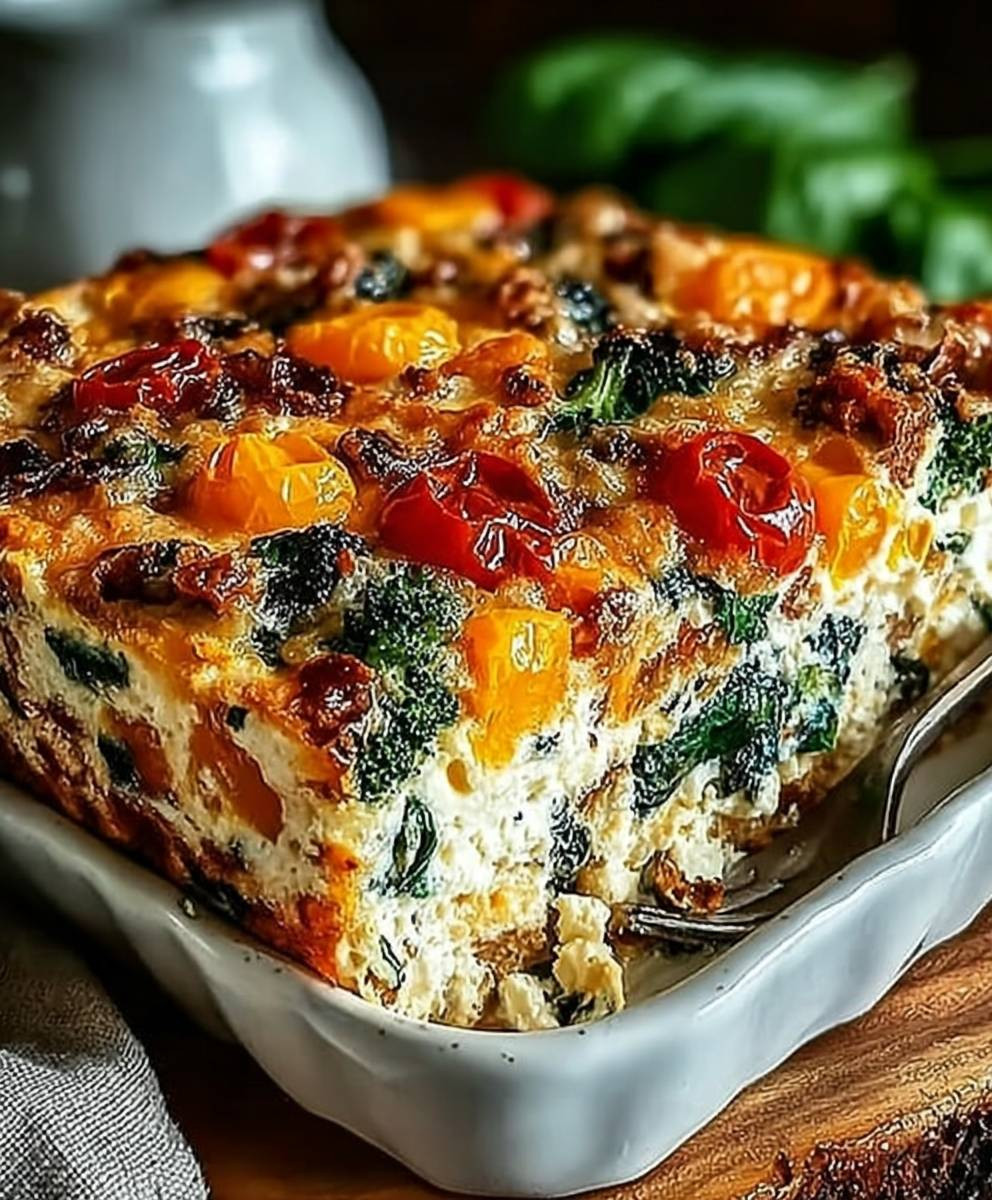 Hüttenkäse Gemüse Auflauf einfach