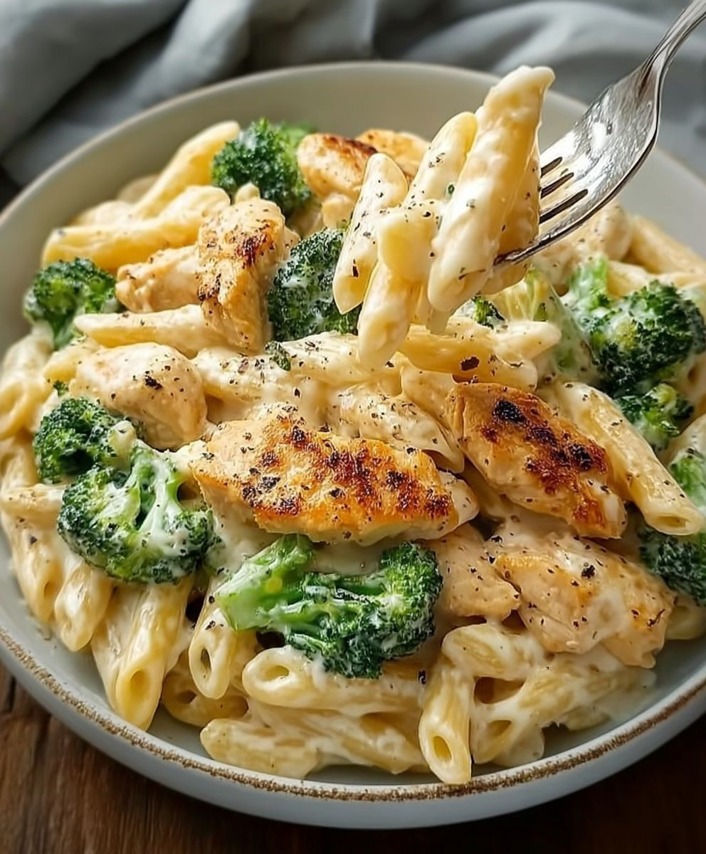 Hähnchen Brokkoli Pasta Cremig