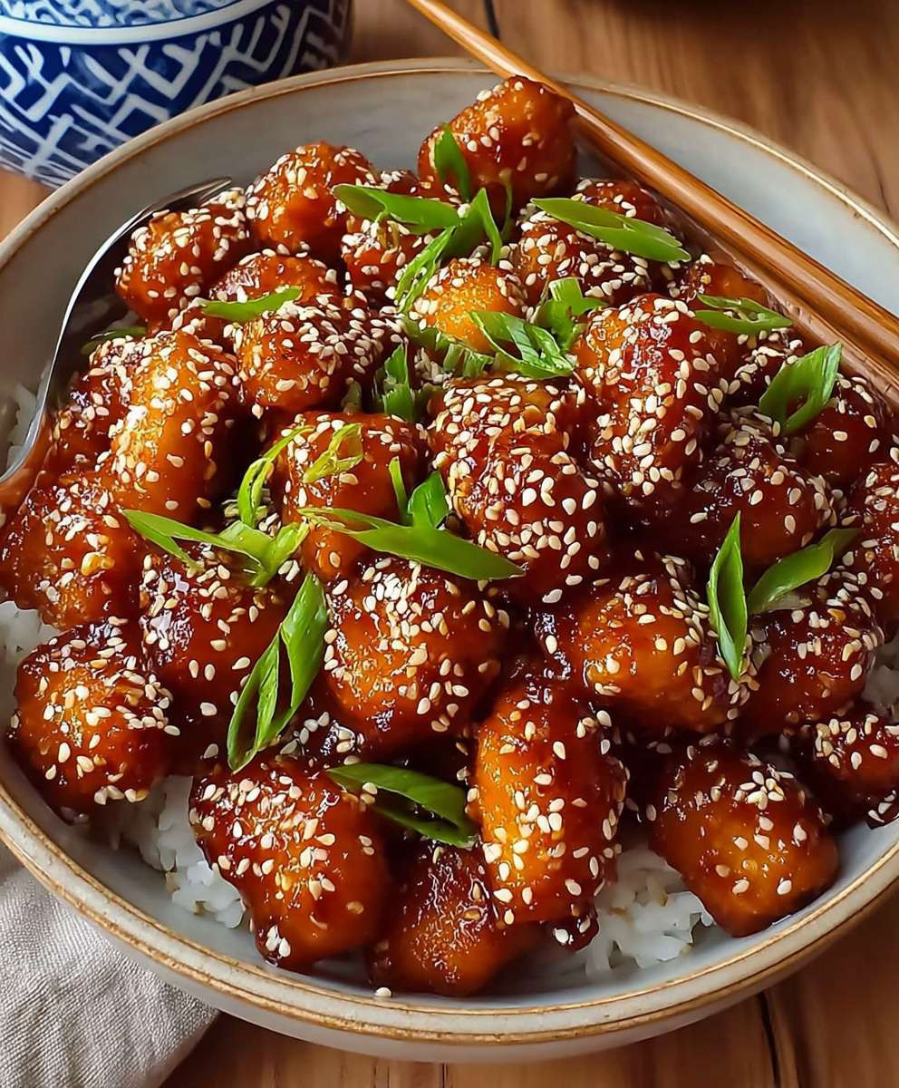 Sesam Hähnchen einfach zubereiten