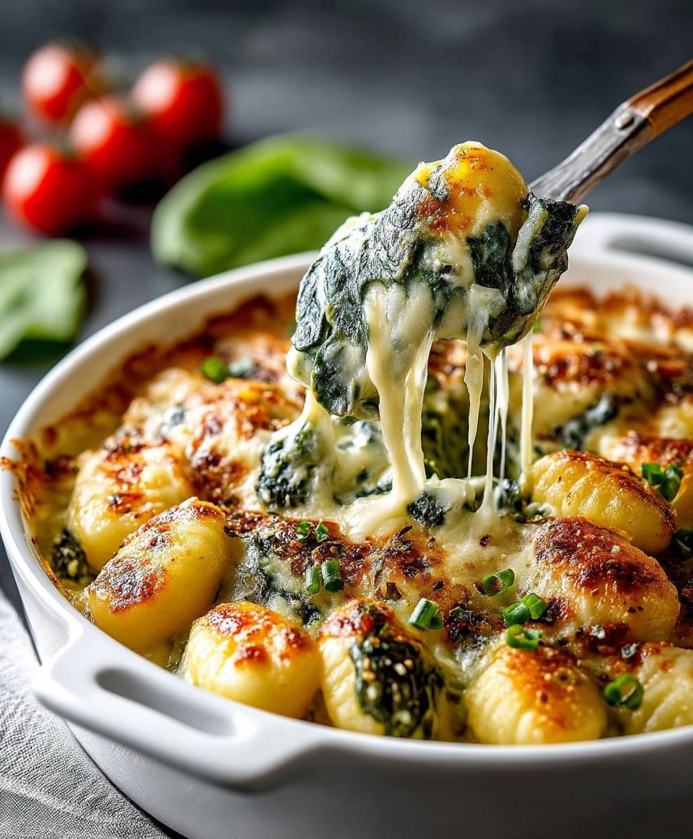 Cremige Pesto Spinat Gnocchi