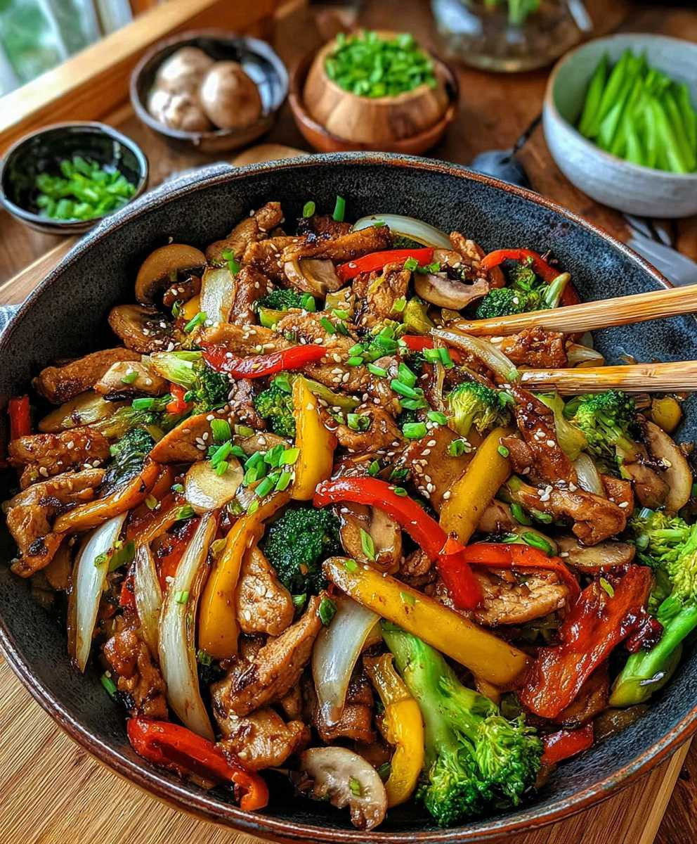 Low Carb Gemüsepfanne Geflügel