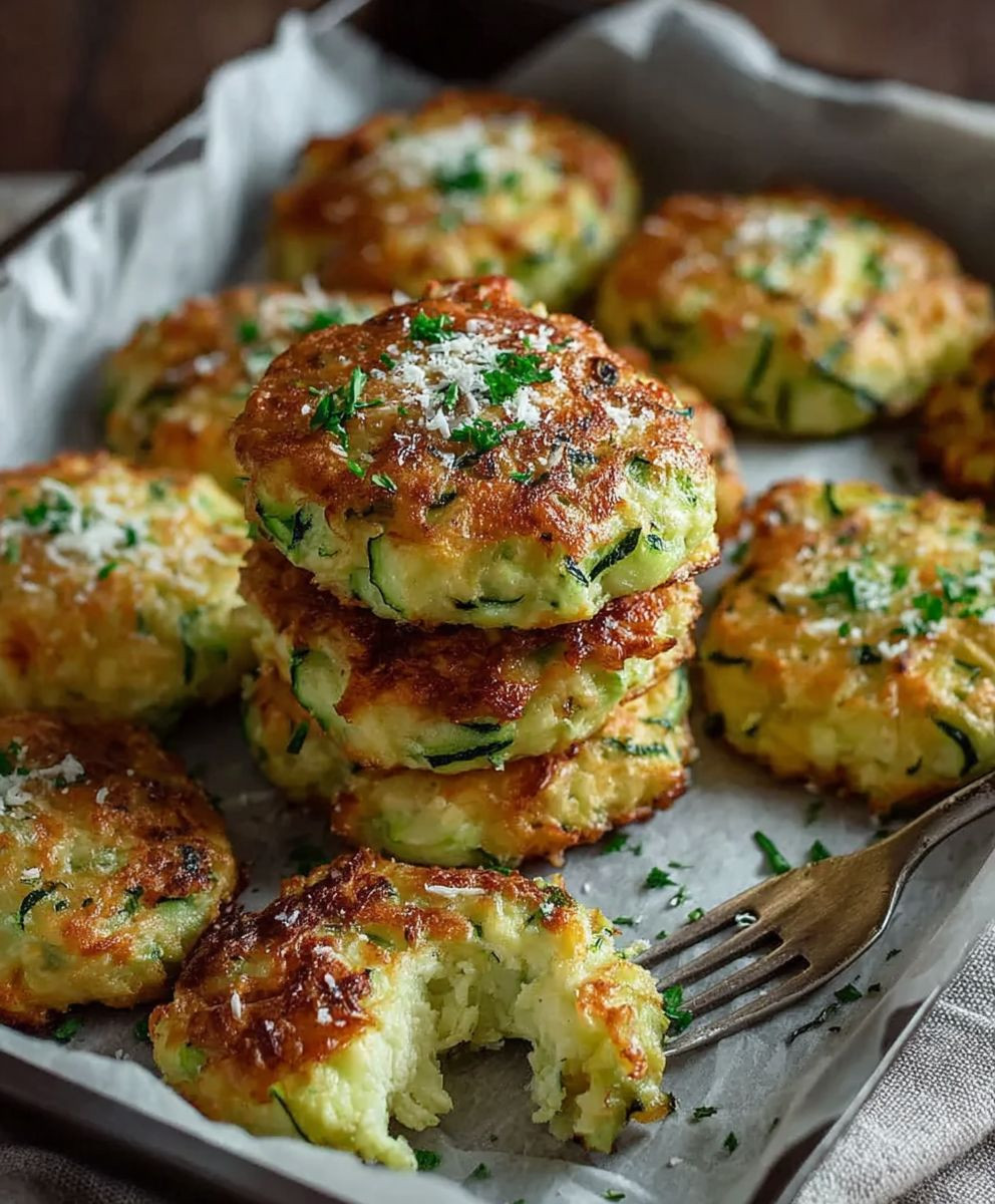 Zucchinipuffer einfach backen