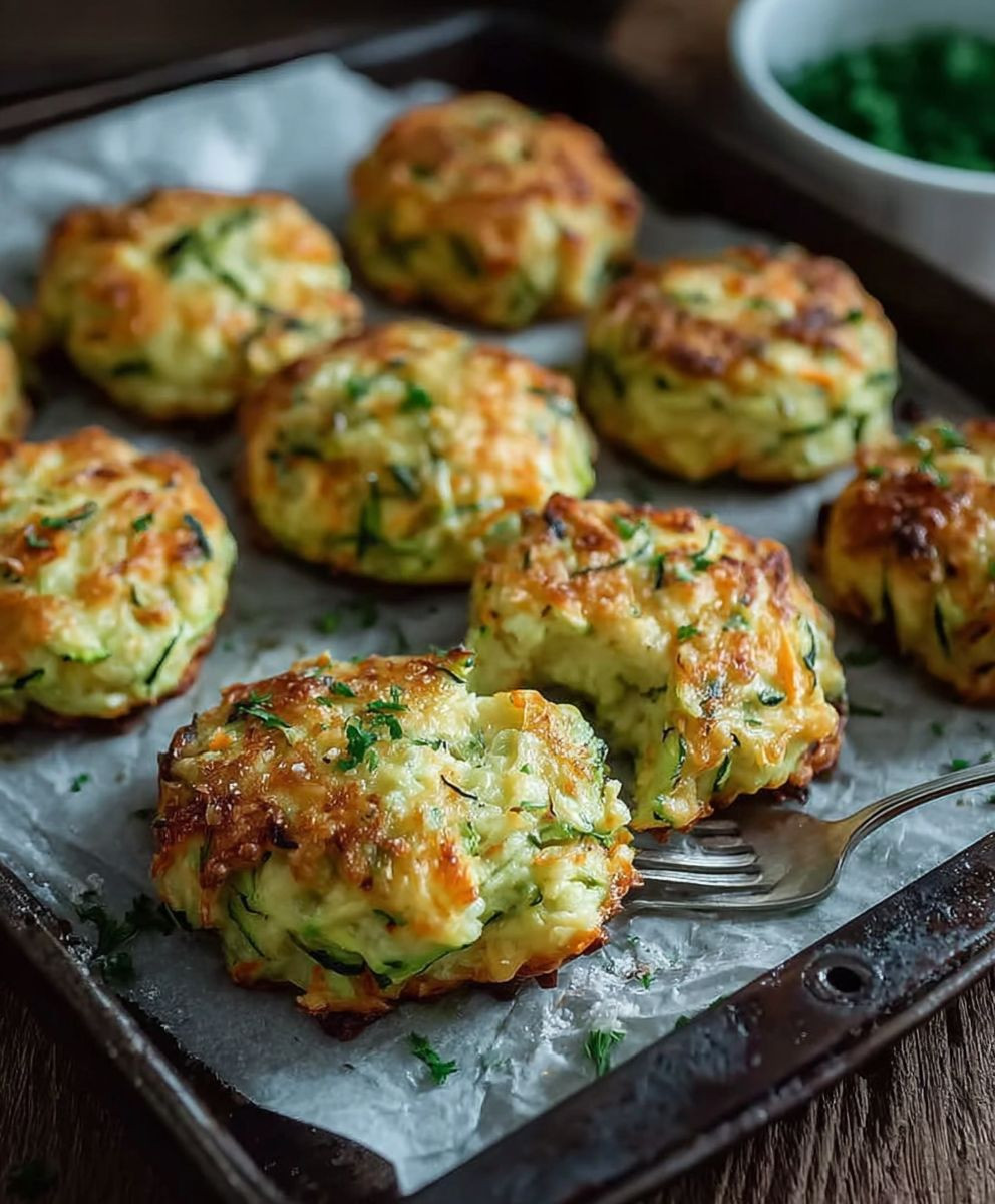 Zucchinipuffer einfach backen