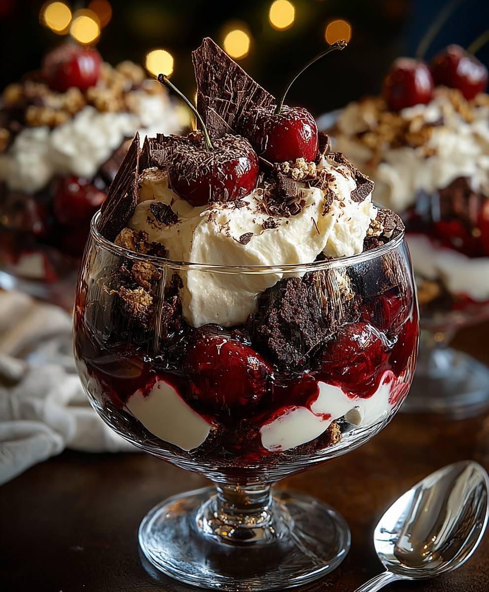 Schwarzwälder Trifle Weihnachten