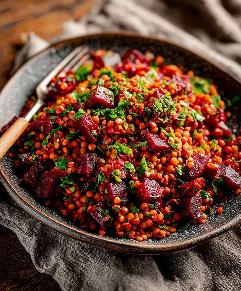 Rote Bete Linsen Salat