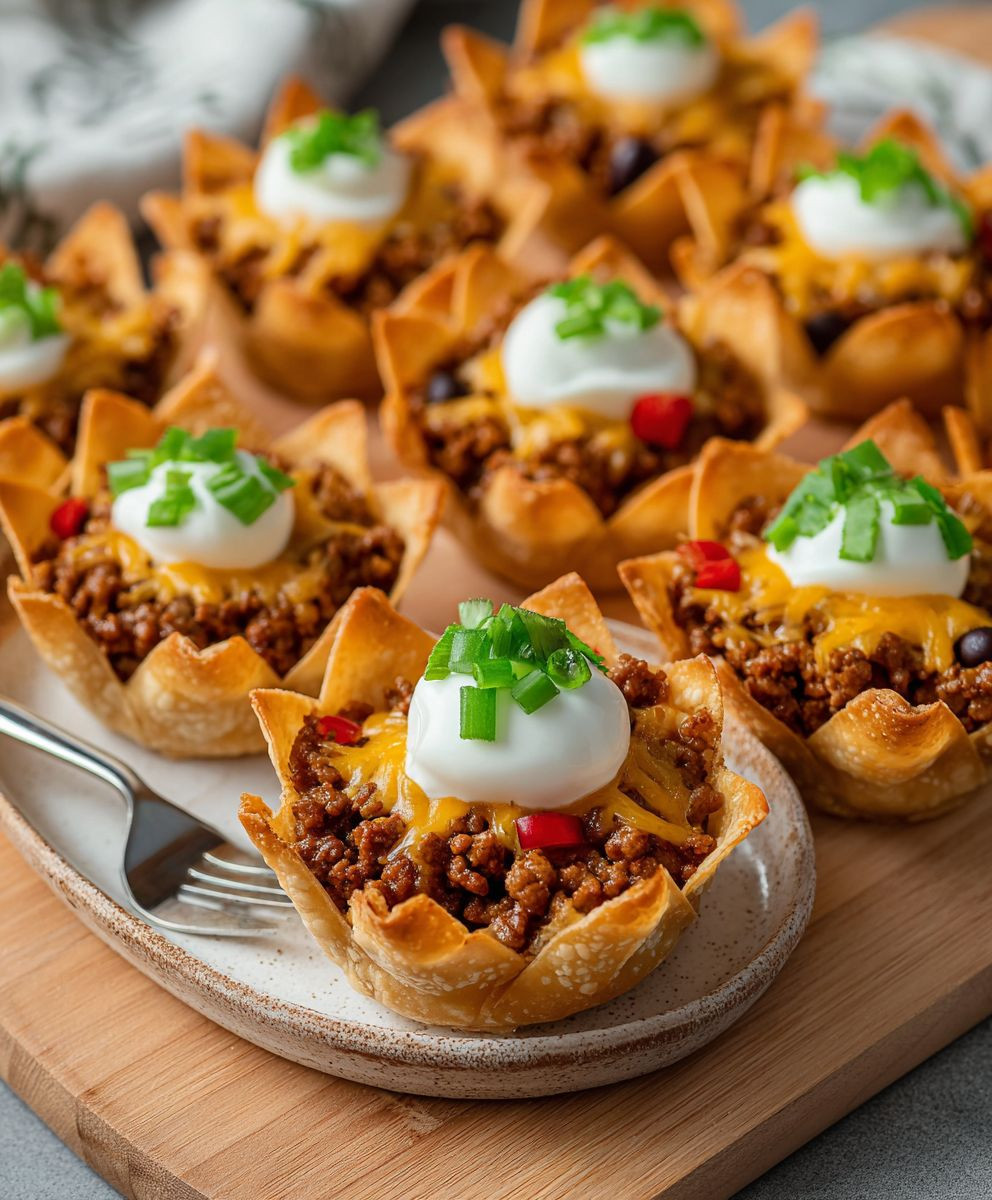 Einfache Taco Cups