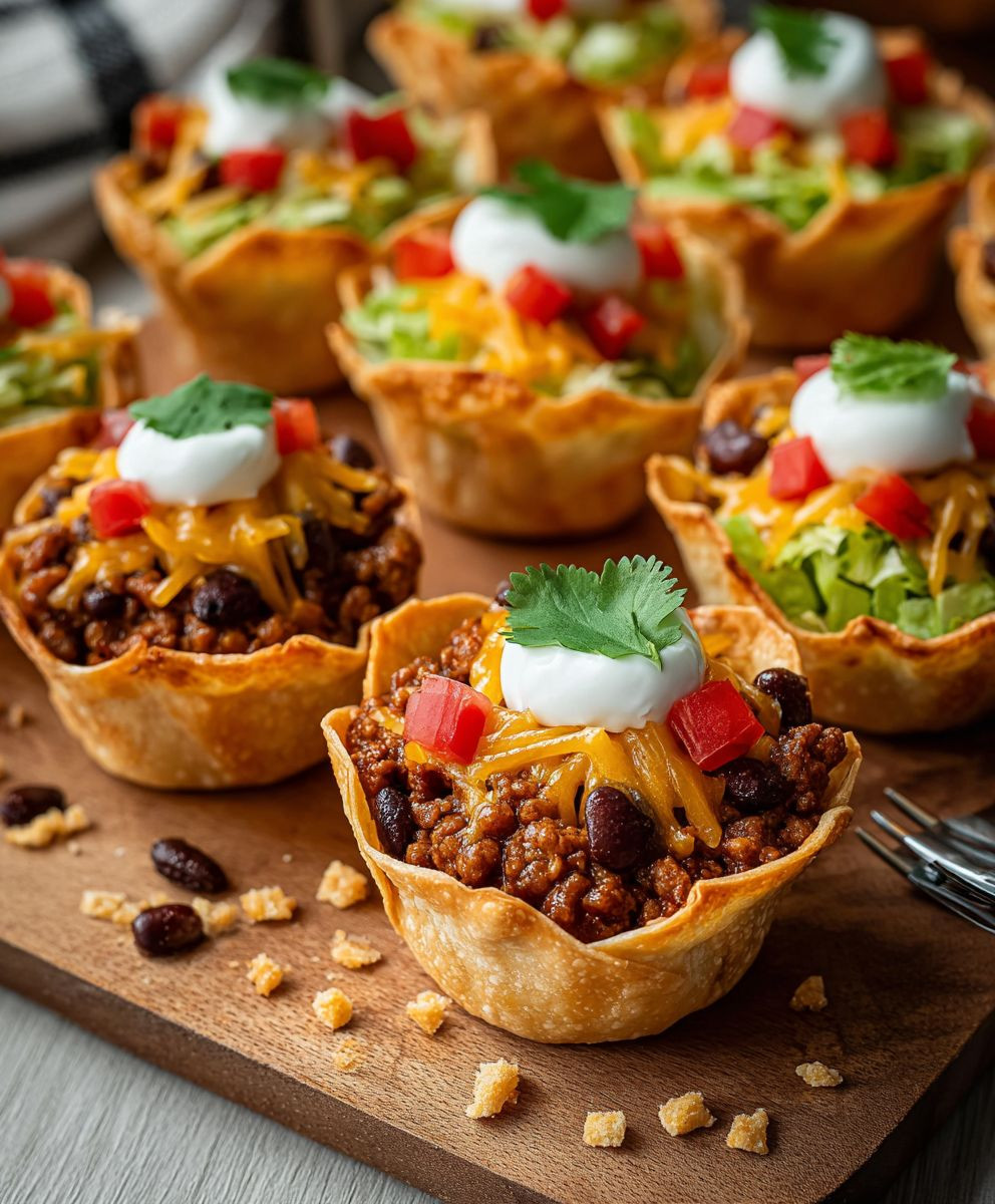 Einfache Taco Cups