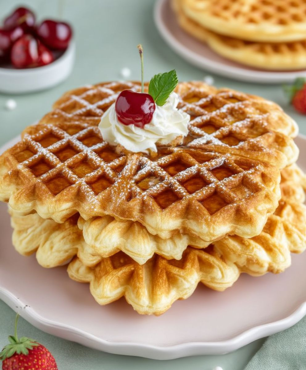 Fluffige Waffeln backen