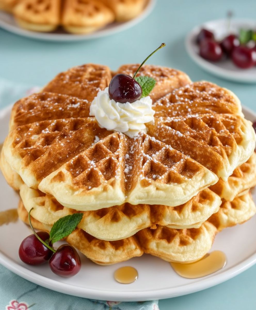 Fluffige Waffeln backen