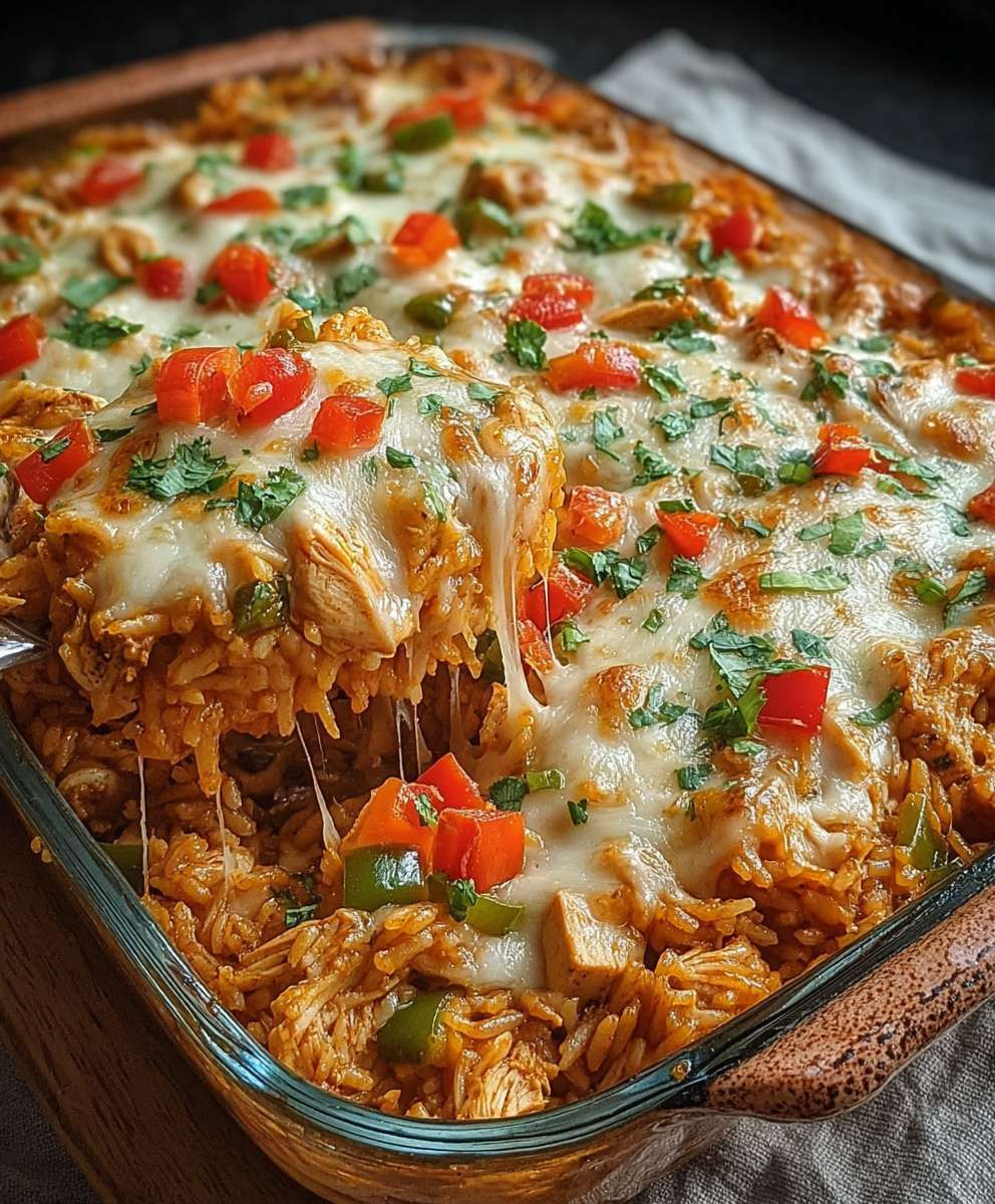 Fajita Auflauf mit Hähnchen