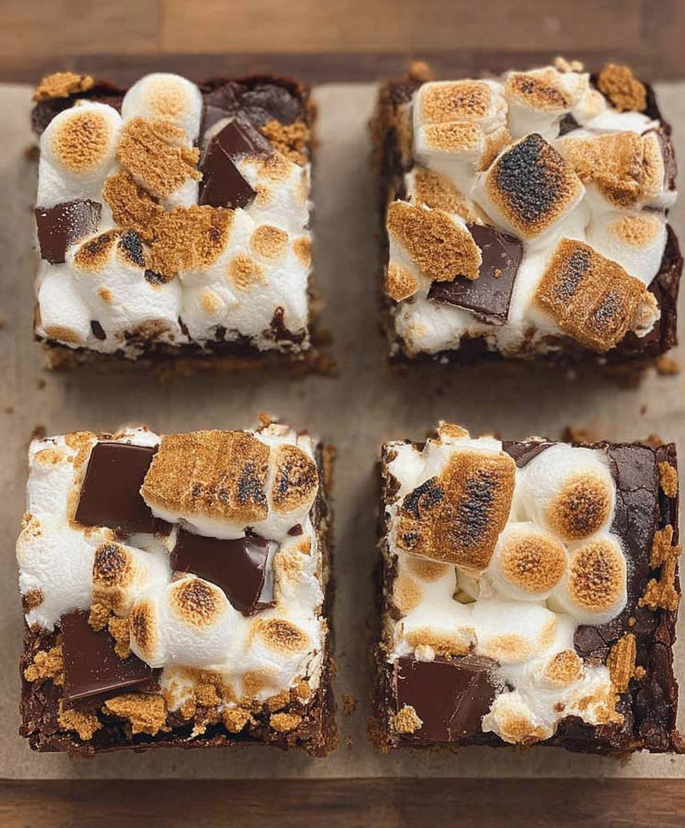 Smores Brownies Einfach Selber Machen