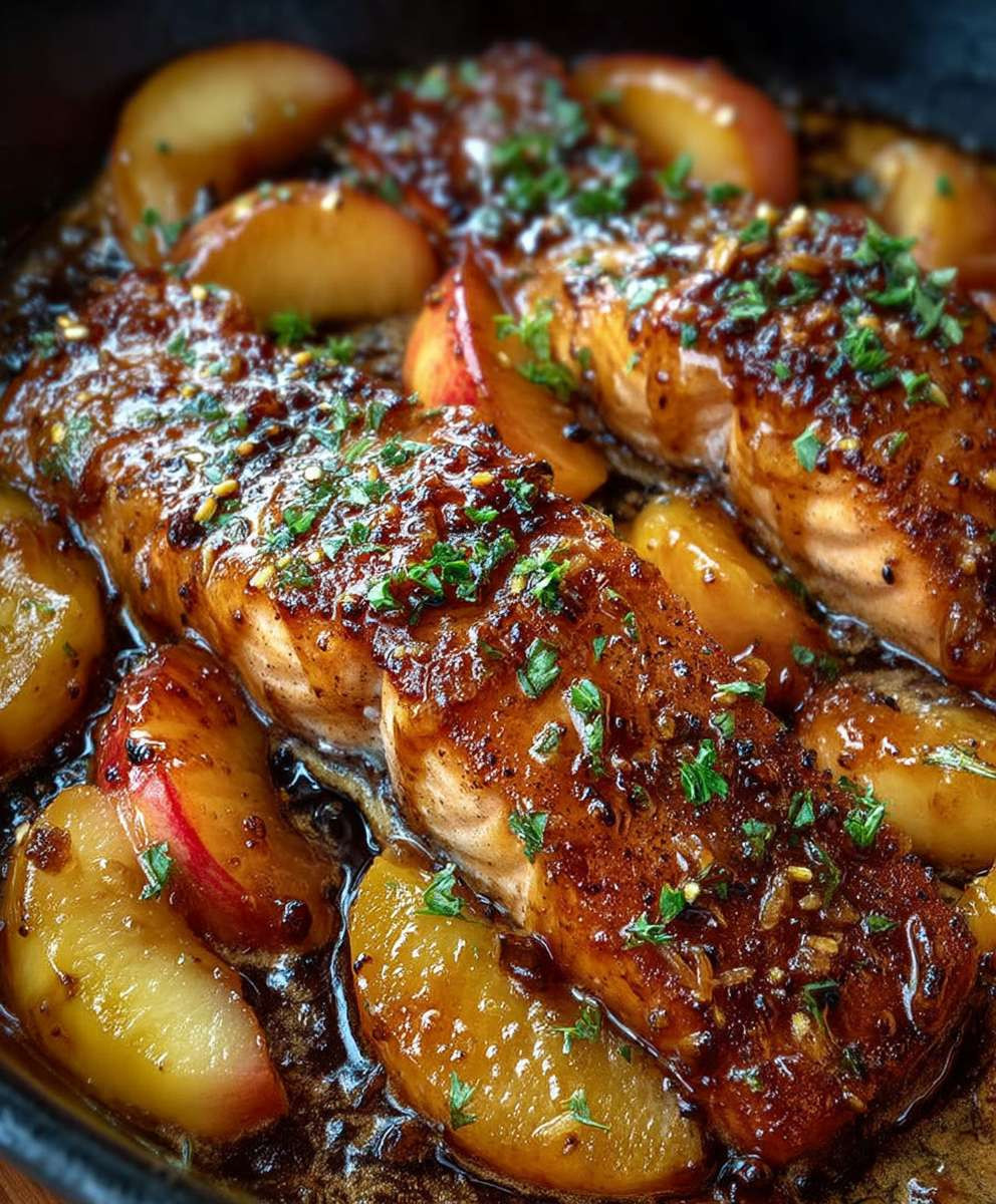 Bourbon Lachs mit Pfirsich