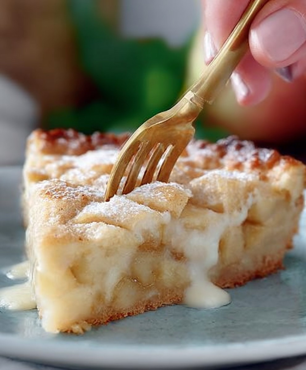 Gedeckter Apfelkuchen backen