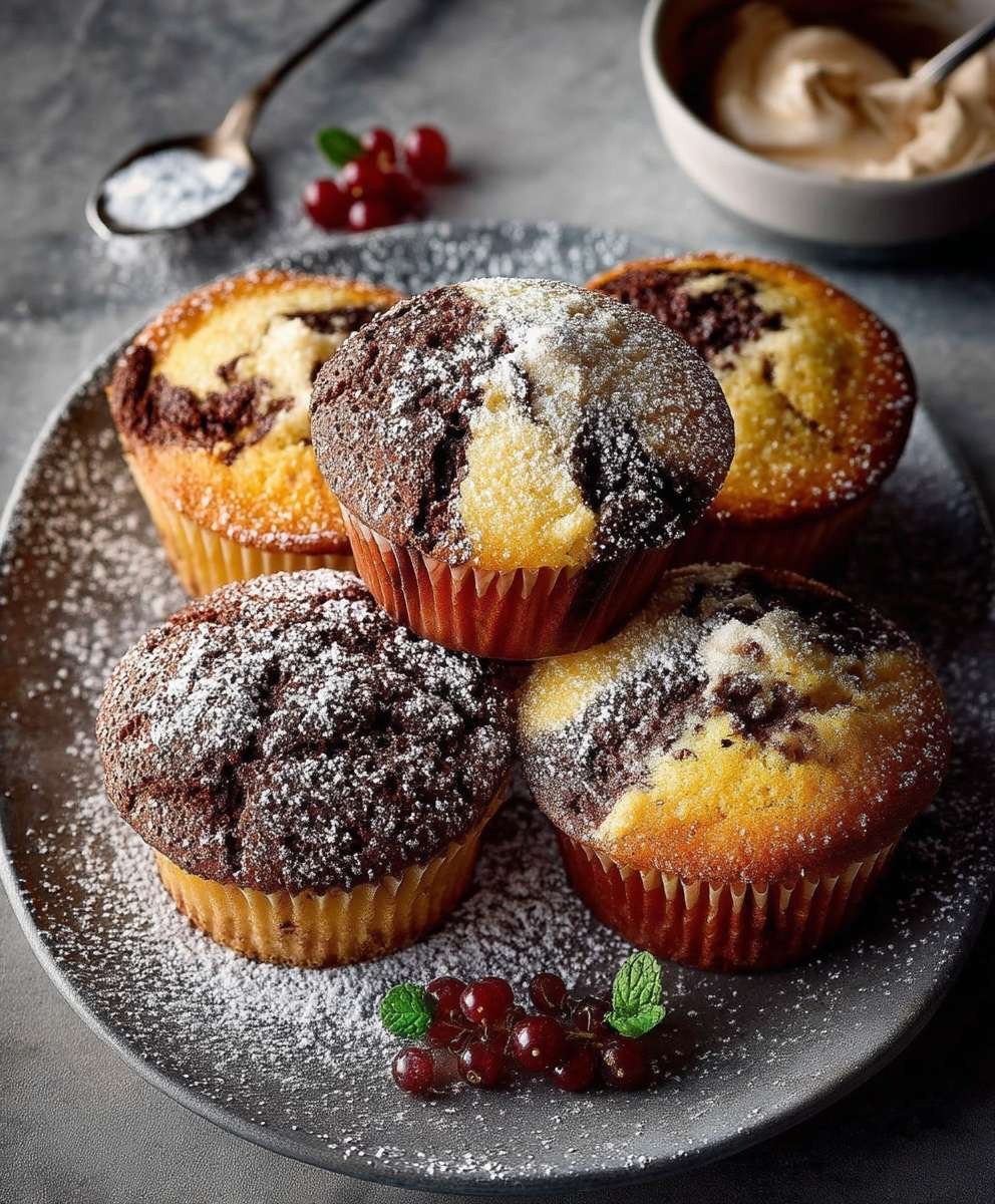 Marmormuffins backen einfach
